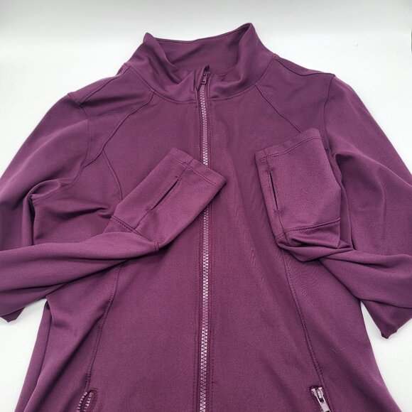 Marika Jackets & Blazers - MARIKA Women's Small Purple Plum Full Zip Jacket Workout Athleisure Athletic